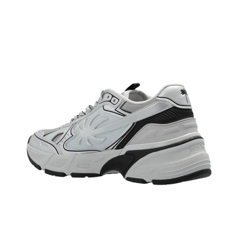PALM ANGELS Metallic Effect Palm Patch Sneakers-3