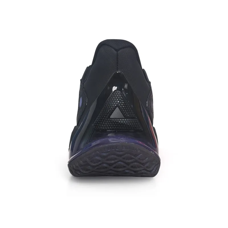 PEAK Basketball Shoes Unisex Low Top Black/Purple Blue-4