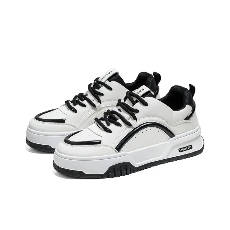 Meiretu Abrasion Resistant Balance Lightweight Low Top Skateboard Shoes Men's-5