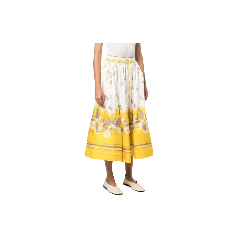 Zimmermann Abstract print A line Skirt-3