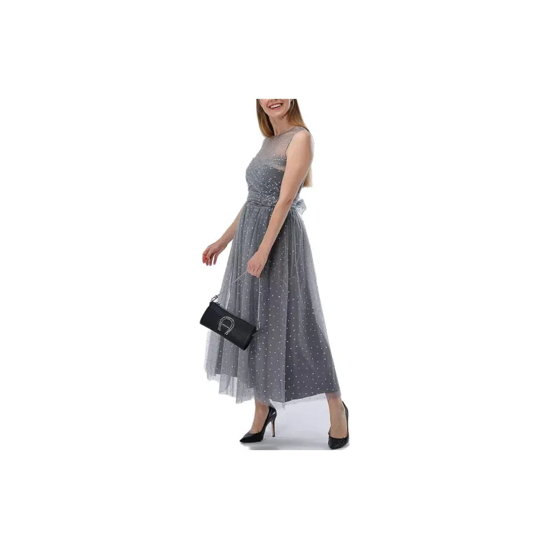 RED VALENTINO SS23 Sleeveless Dress Women's Gray-2