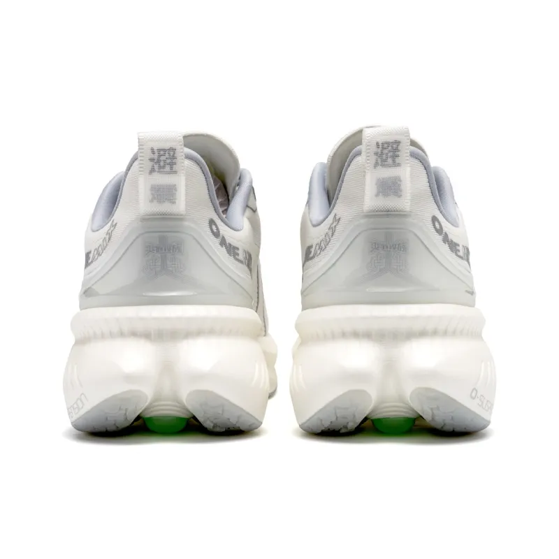 ONEMIX Height Increasing Impact Resistant Low Top Running Shoes Unisex White-4