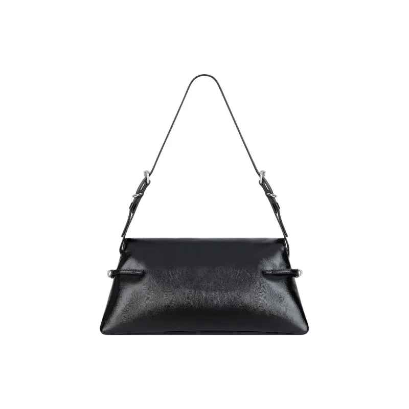 GIVENCHY Voyou Calfskin Handbag, Shoulder Bag Small Size Women's Black-2