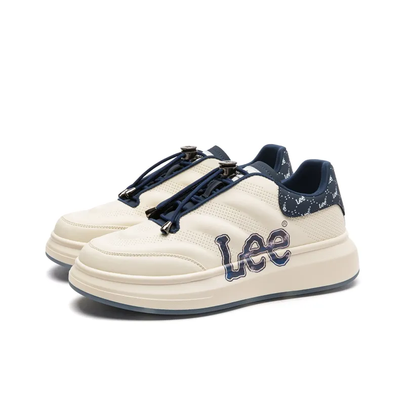 Lee Small White Shoes Height Increasing Breathable Low-Top Skateboard Shoes Men's-1