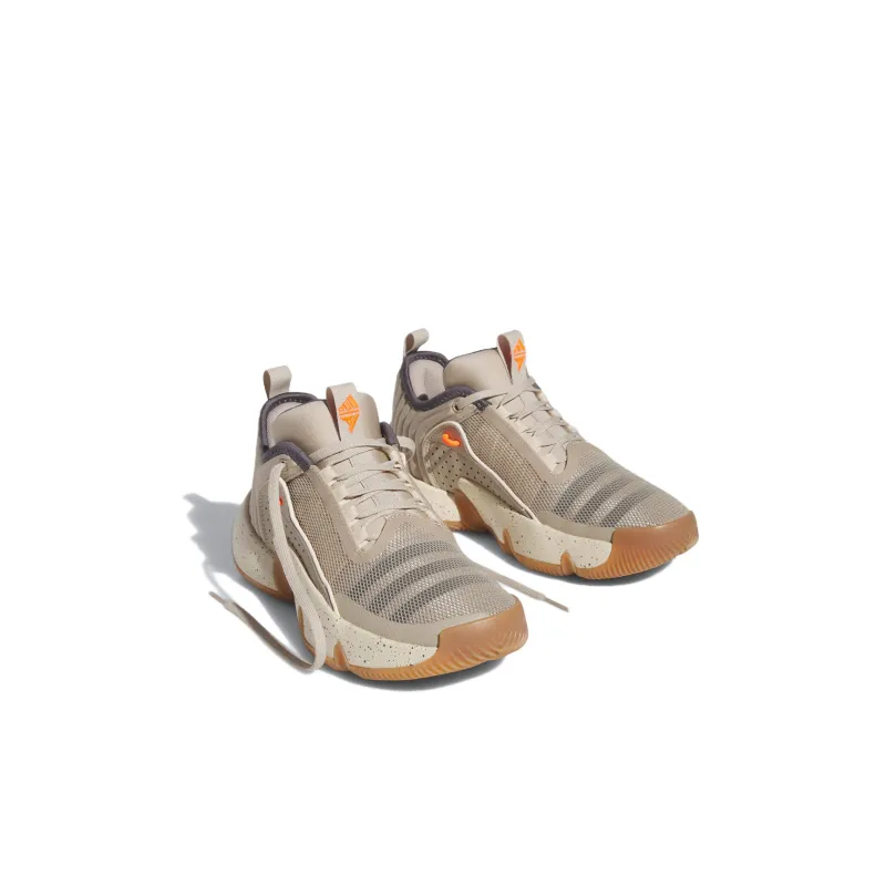 Adidas Originals Anti Slip Wear Resistant Low Top Children's Basketball Shoes Beige Kids'-2