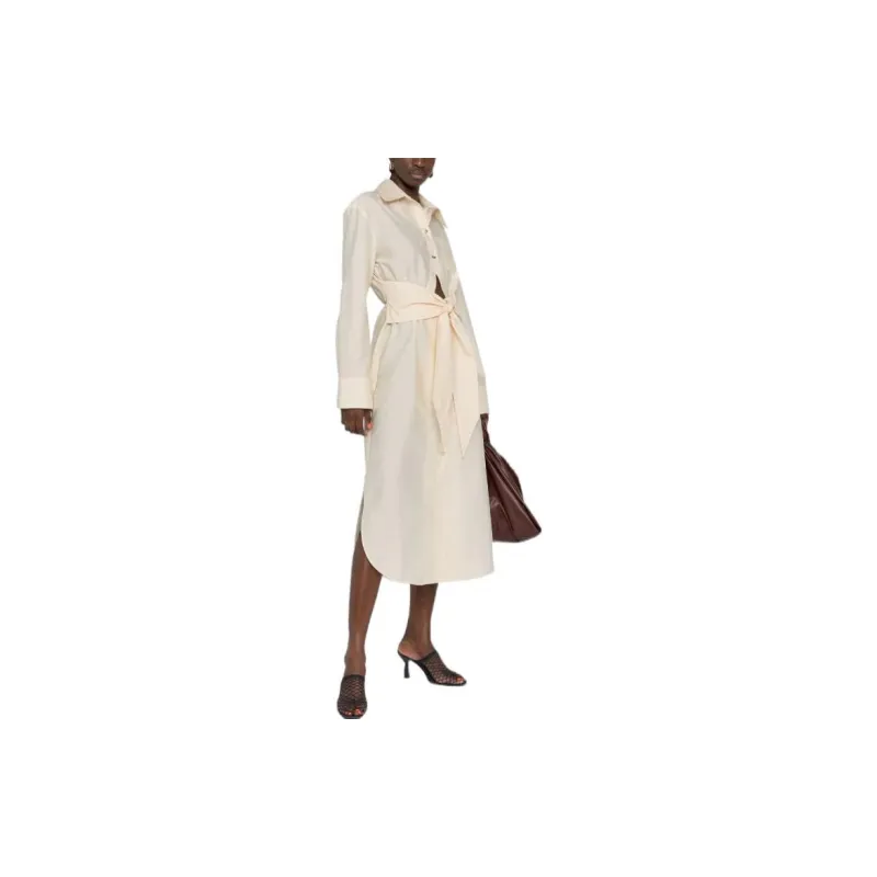NANUSHKA Long-Sleeved Dresses Women's Beige Yellow-2