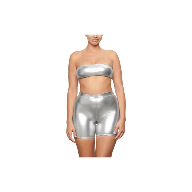 Skims Swimming Shorts Women's Silver-2