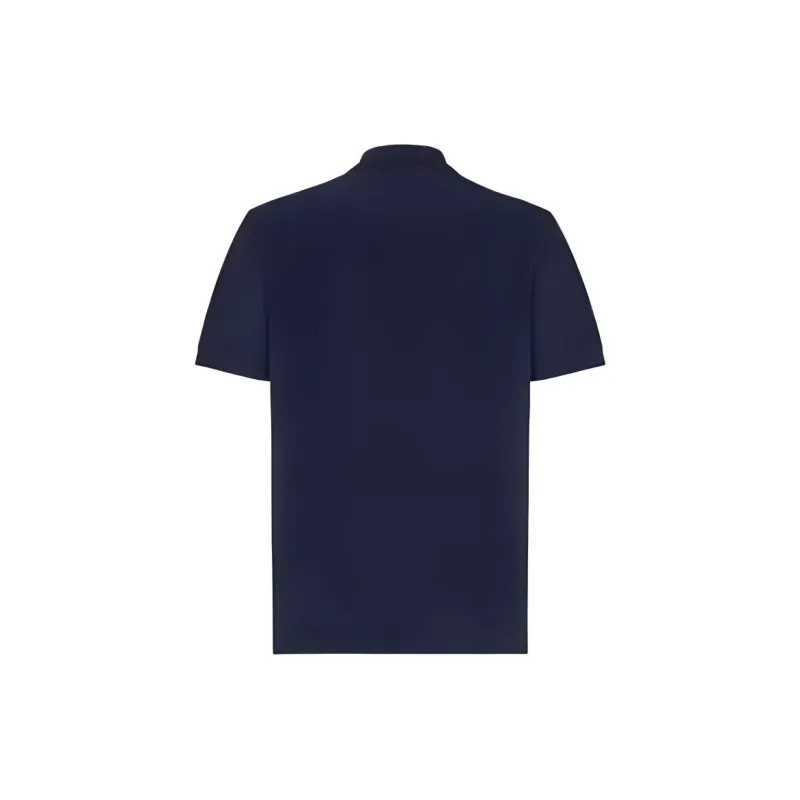 FENDI Logo Embroidered Short Sleeved Polo Shirt-1