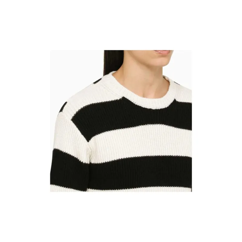 Valentino Striped Crewneck Knitted Jumper-5
