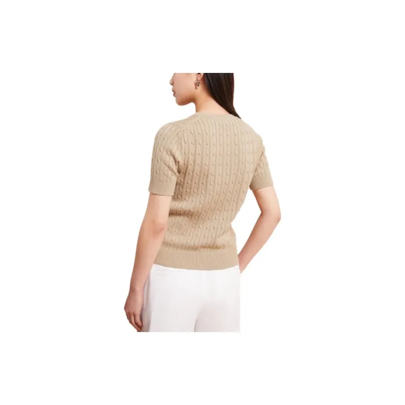 Tommy Hilfiger T-Shirts Women's Khaki-4