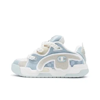 Champion Low Top Skateboard Shoes Women's Macedonian Blue/Milk White