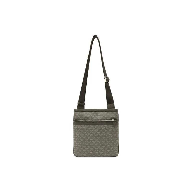 EMPORIO ARMANI PVC Shoulder Bag Crossbody Bag Regular Men's Gray-4