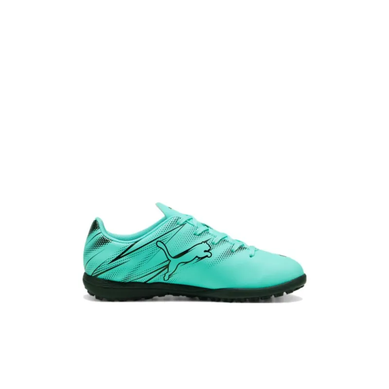 PUMA Anti Slip Wear Resistant Low Top Soccer Shoes Green Black Kids'-1