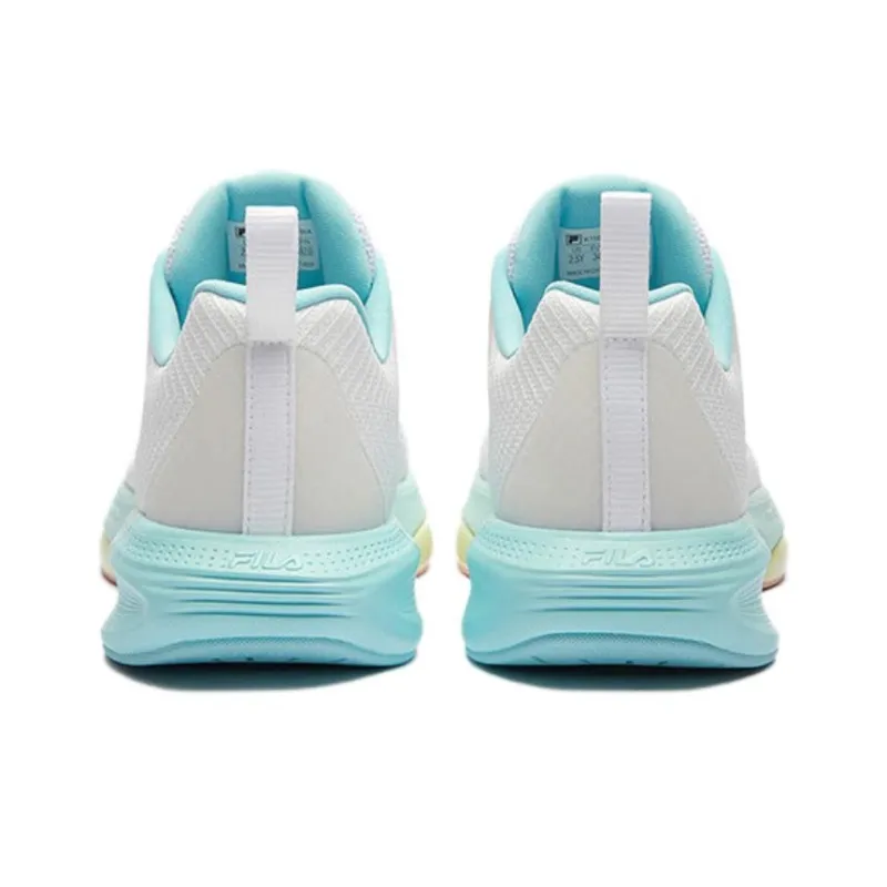 FILA KIDS BOA Slip Resistant, Abrasion Resistant, Breathable, Lightweight Kids' Training Shoes White Blue Teenagers-5