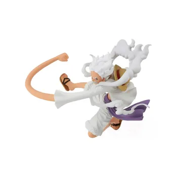 BANPRESTO One Piece Monkey D. Luffy 5th Setting Nika Sun God Battle Moment Bonus Gifts