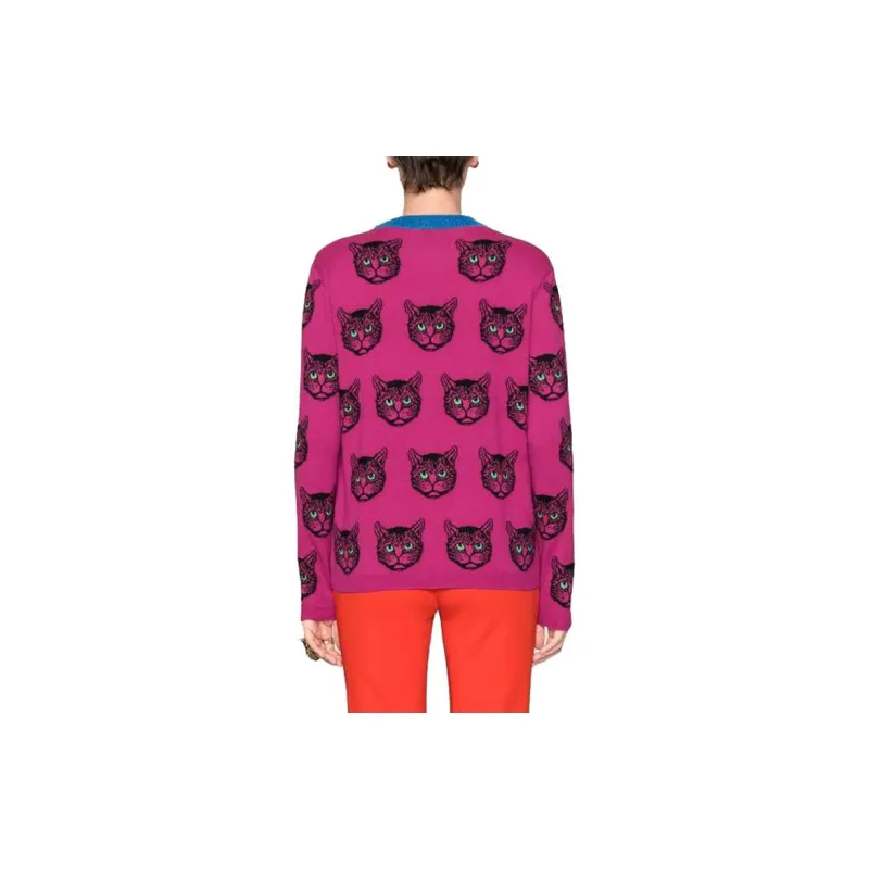 GUCCI Sweaters Women's Rose Red-2