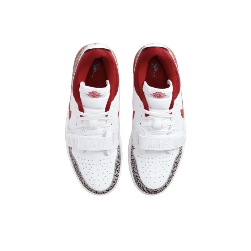 Air Jordan Legacy 312 Low 'White Cement Gym Red' Women's-3