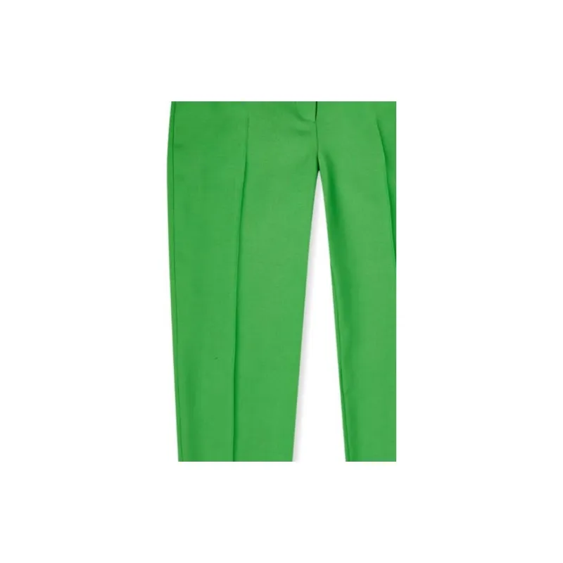 Alexander McQueen High Waist Straight Leg Trousers-4