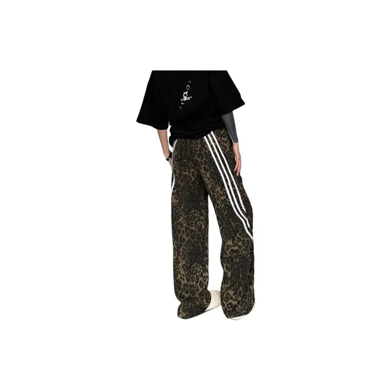 MGXEK Jeans Unisex Leopard Print-2