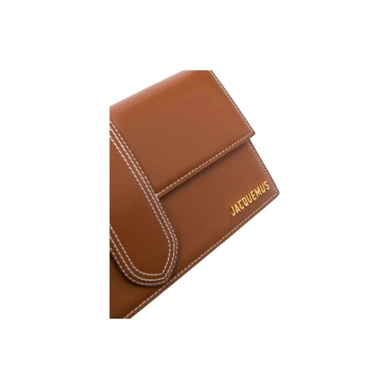 Jacquemus Cotton One Shoulder Handbag Women's Brown-4