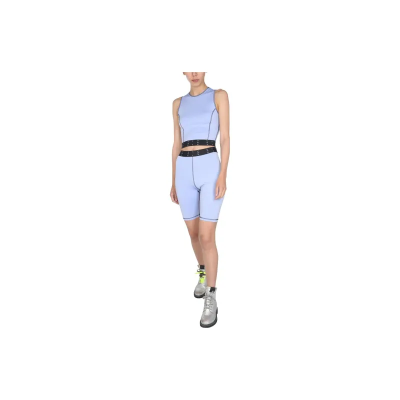 McQ Alexander McQueen Contrast Trim Cropped Top-1