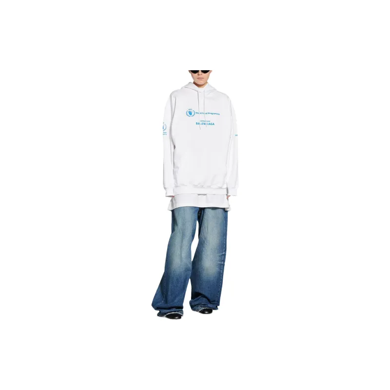 Balenciaga Balenciaga X WFP FW22 Sweatshirt Women's White-2