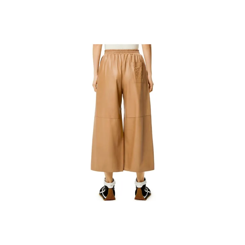 LOEWE Cropped Trousers 'Toffee'-3