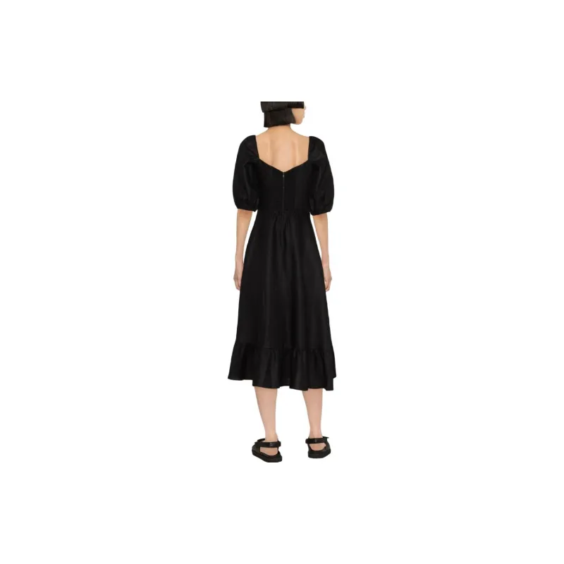 Reformation Short-Sleeved Dresses Women's Black-2