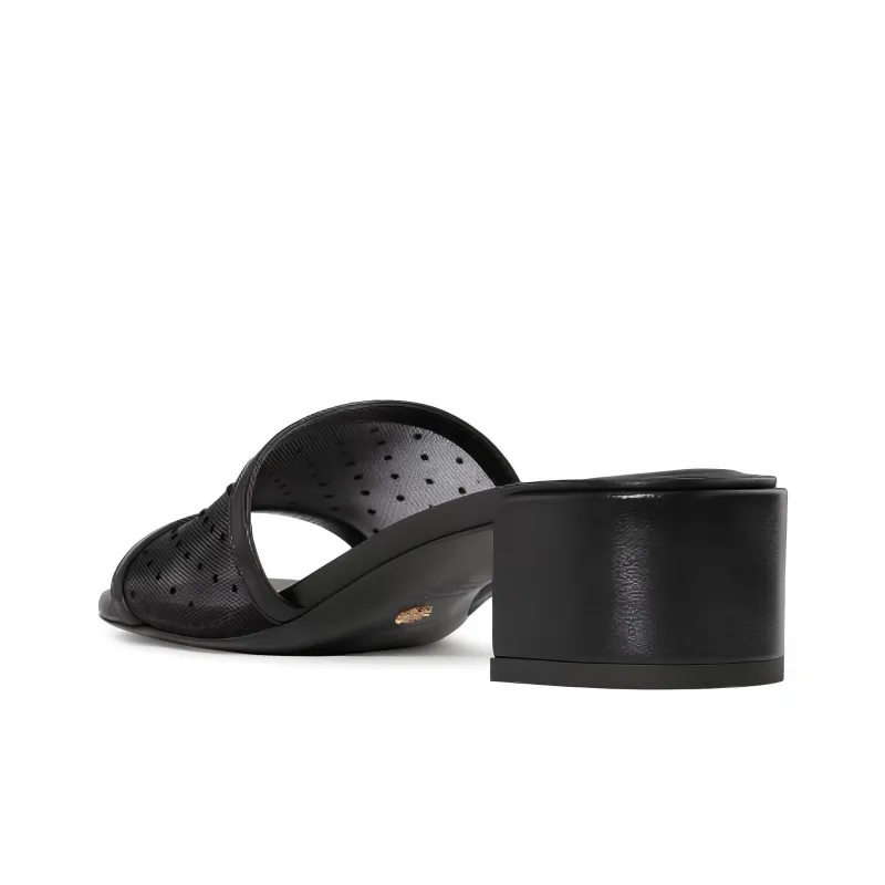 Stuart Weitzman/SW Cayman Slide Slippers Women's Black-3