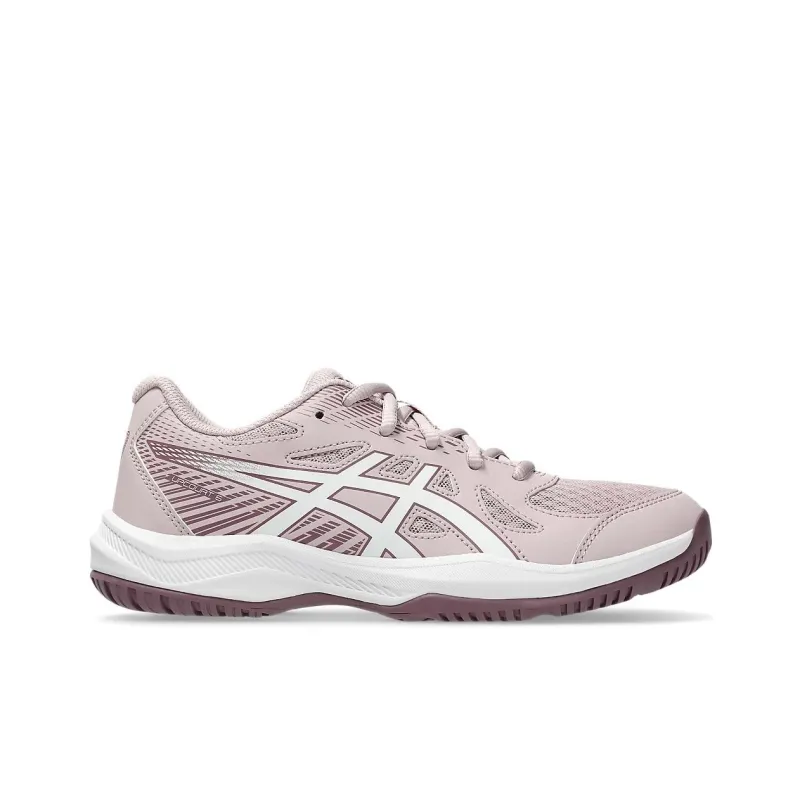 Asics Gel Upcourt 6 Anti Slip Wear Resistant Low Top Kids' Running Shoes Lotus Color Teenagers-1