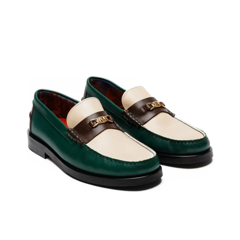 Naked Wolfe Roma Loafers Men's Green-3