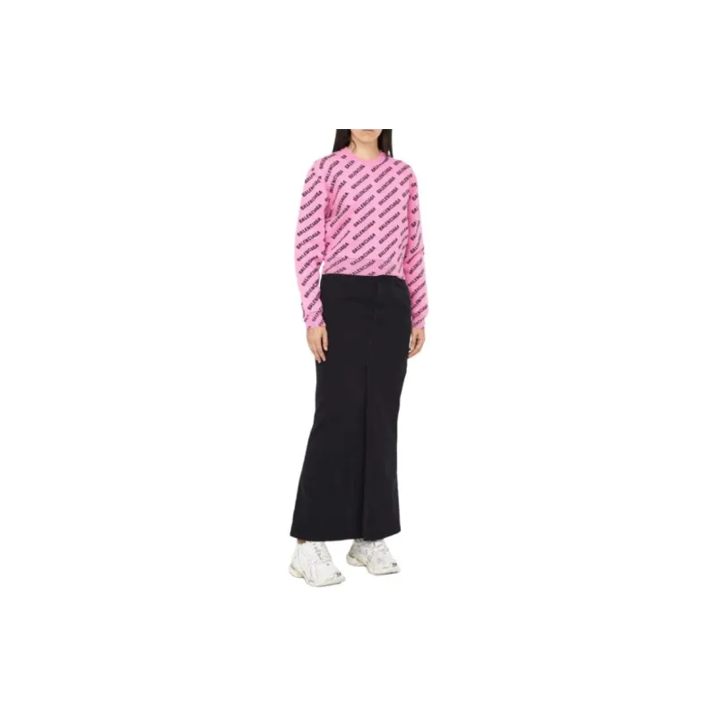 Balenciaga Allover Logo Knit Jumper-2
