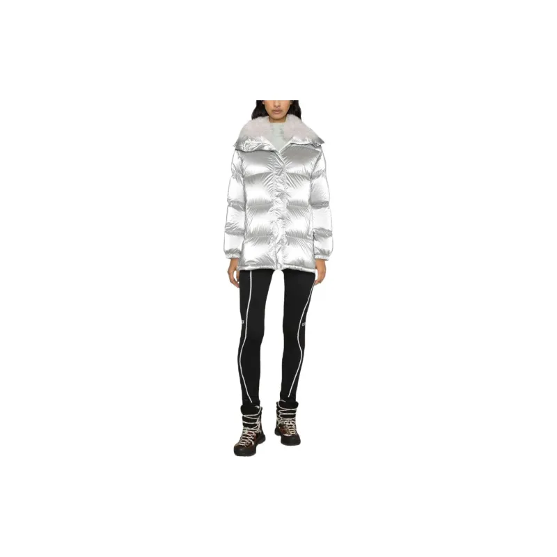 Moncler Down Jacket Women's Silver White-1