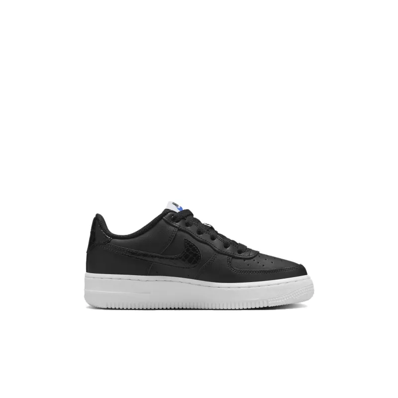Nike Air Force 1 Slip Resistant Low Top Kids' Skateboarding Shoes Black Kids'-1