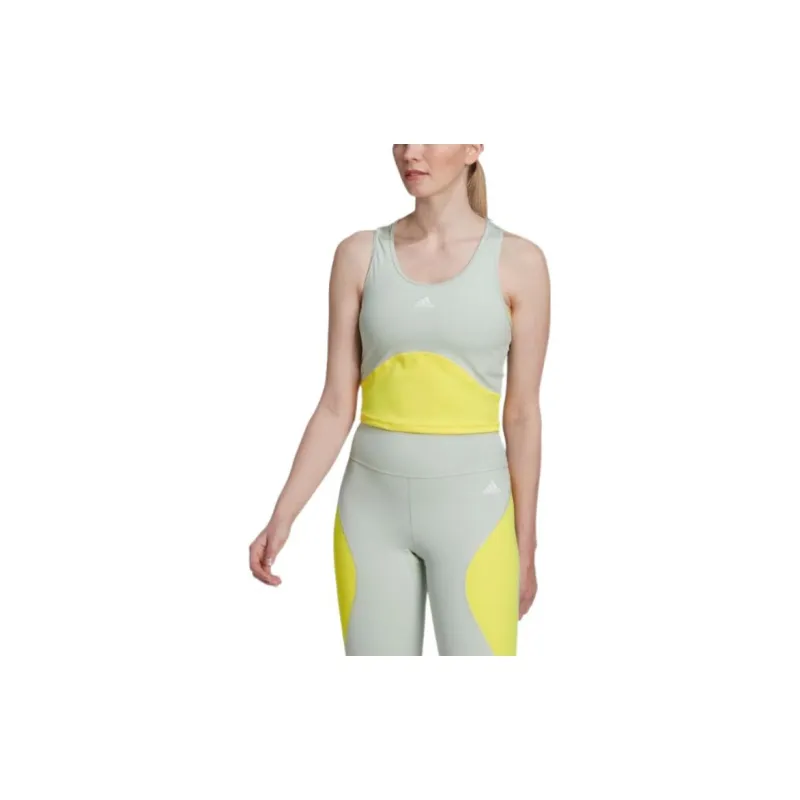 Adidas Sleeveless Sports Shirts Women's Green-3