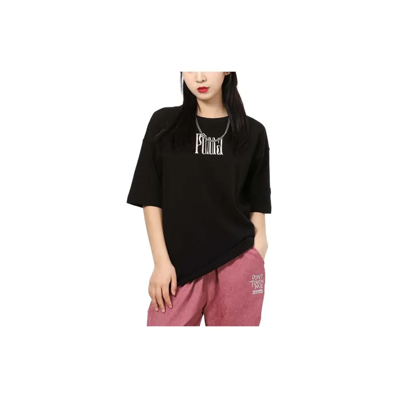 PUMA Downtown T Shirt Women's Black-2