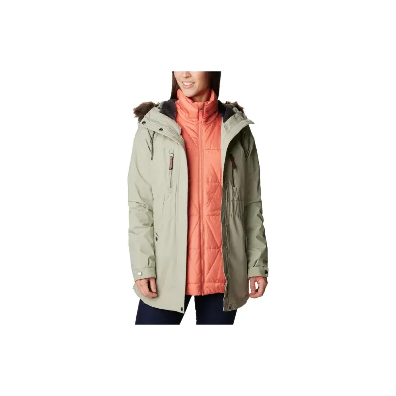 Columbia Payton Pass Windbreaker Jackets Women's Light Khaki-4