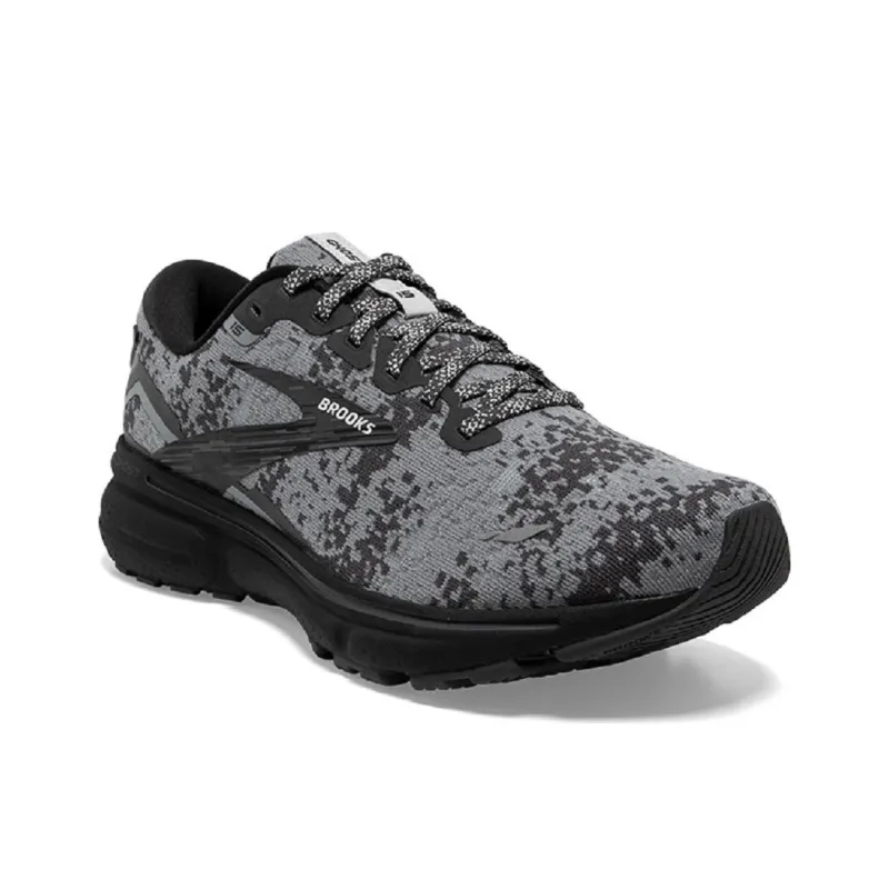 Brooks Ghost 15 Cushioning Slip Resistant Low Top Running Shoes Women's Gray Black-1