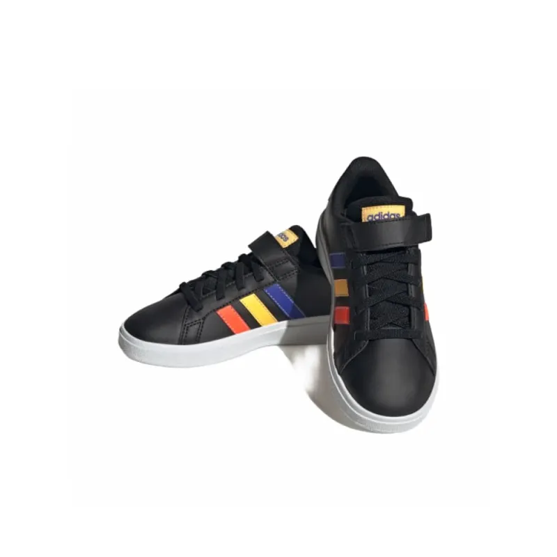 Adidas Sportswear Anti-Slip Wear-Resistant Low-Top Kids' Skateboarding Shoes Black Kids'-2