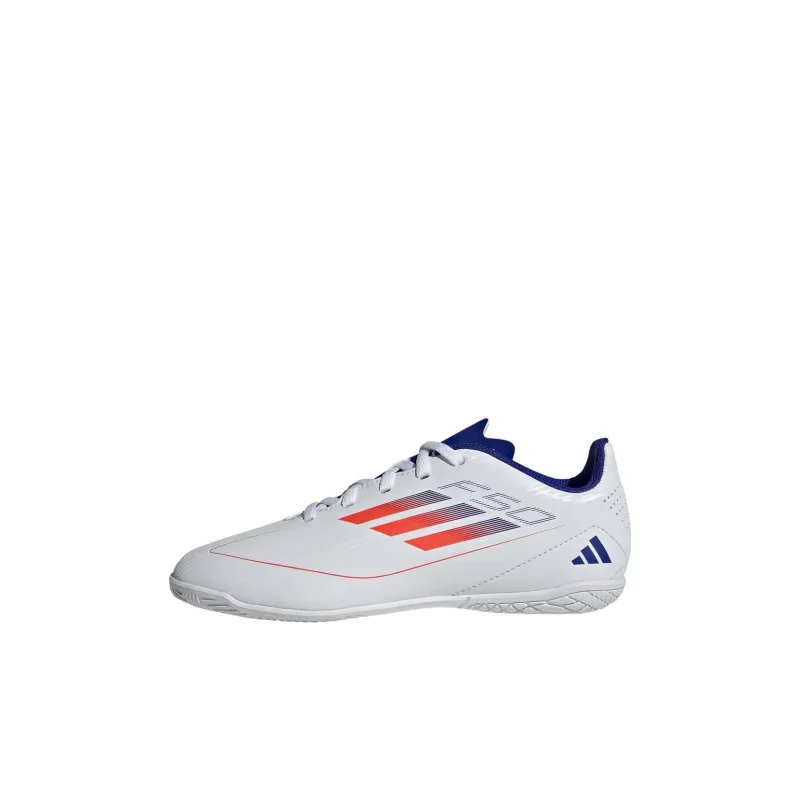 Adidas F50 Non slip Lightweight Low Top Kids' Soccer Shoes White Blue Orange Kids'-0