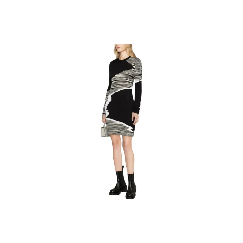 MISSONI Crwneck Long Sleeved Mini Dress-4