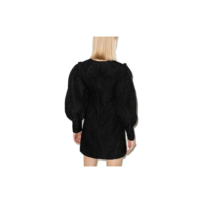 GANNI SS22 Long-Sleeved Dresses Women's Black-2