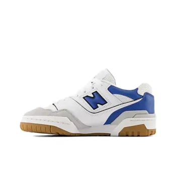 New Balance NB 550 Slip Resistant Cushioning Low Top Children's Basketball Shoes White Gray Blue Teenagers