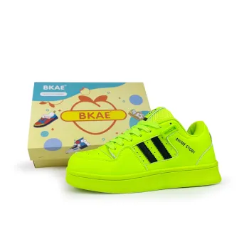 BKAE Slip Resistant Water Resistant And Wear Resistant Low Top Skateboard Shoes Unisex Green