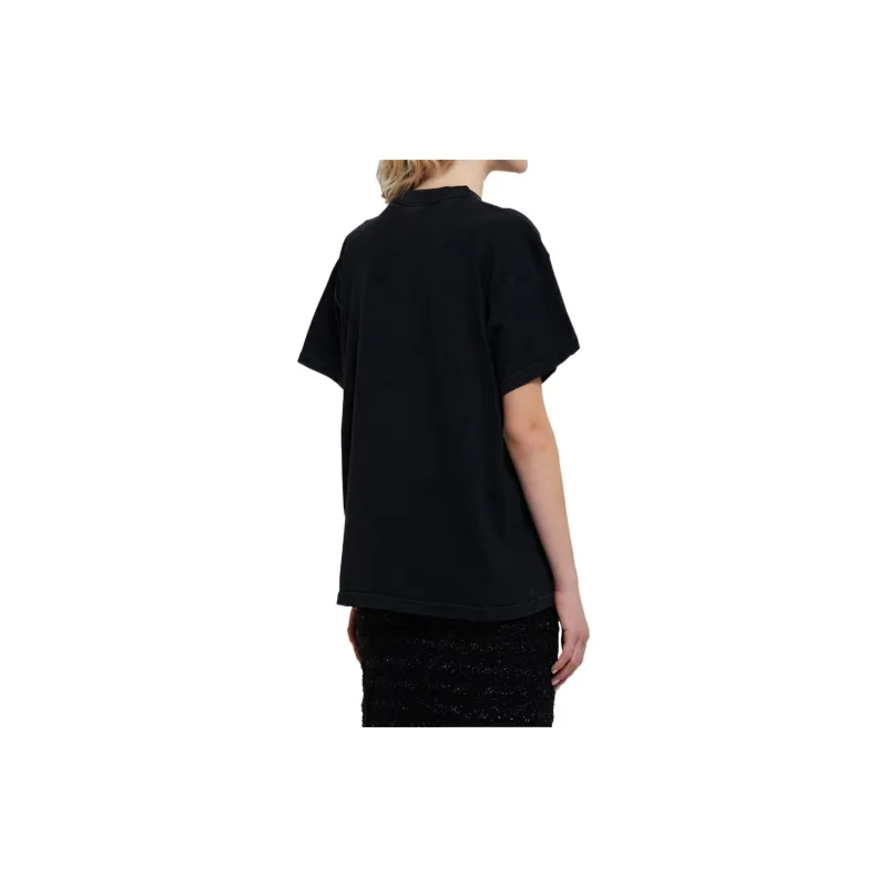 Balenciaga T Shirt Women's Black-3