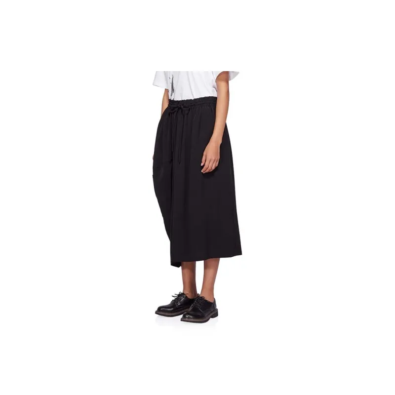 Yohji Yamamoto Casual Long Skirts Women's Black-5
