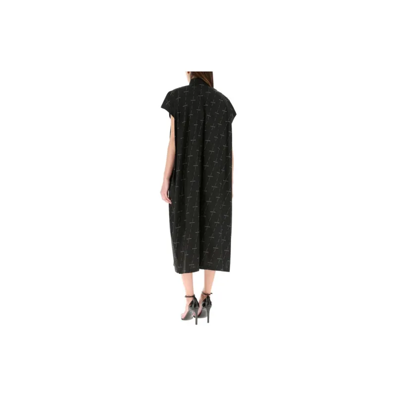 Balenciaga SS21 Short-Sleeved Dresses Women's Black-3