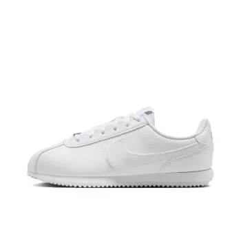 Nike Cortez Anti Slip Wear Resistant Low Top Kids' Running Shoes White Teenagers