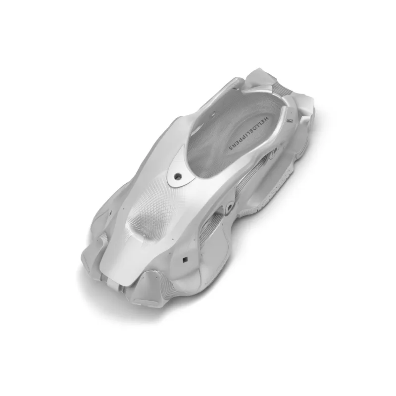 HelloSlippers Mech Robo Clogs Unisex Silver-1