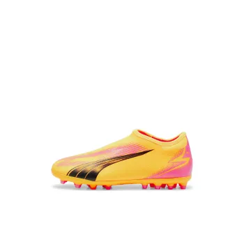 PUMA Ultra Match Slip Resistant Breathable Coverage Lightweight Low Top Kids' Soccer Shoes Sunlight Yellow Kids'